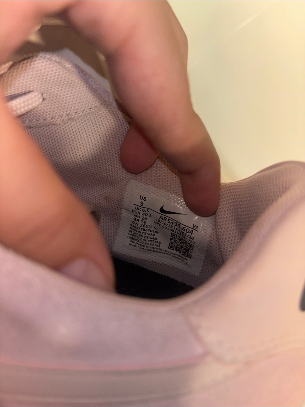 Nike Air Force 1 Low Suede Sneakers - Pale Pink - Picture 12 of 13